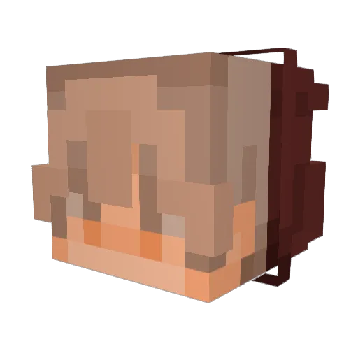 riordn Minecraft avatar head, 3D render