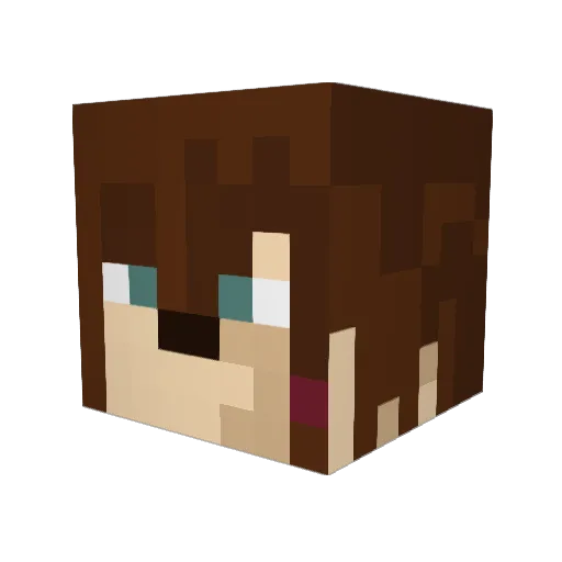 rioreusu_2810 Minecraft avatar head, 3D render