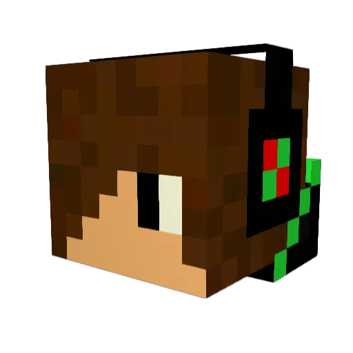 riosam Minecraft avatar head, 3D render