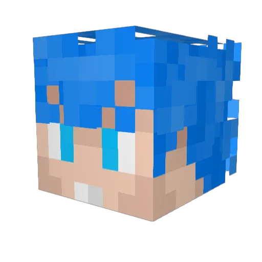 riot_knight Minecraft avatar head, 3D render