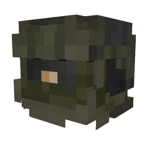riotson Minecraft avatar head, 3D render