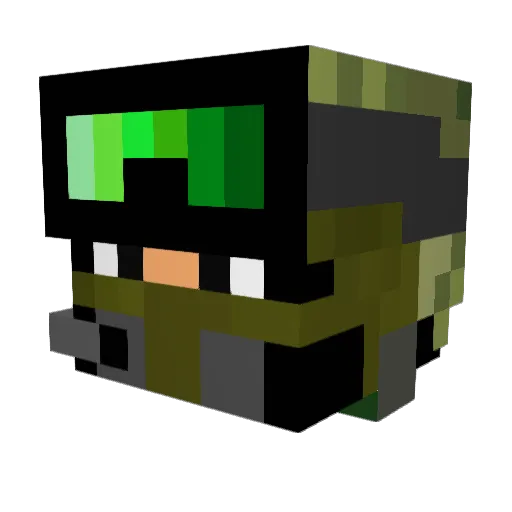 rip2016 Minecraft avatar head, 3D render