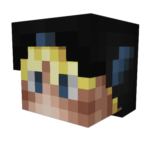 ripHerzoq Minecraft avatar head, 3D render