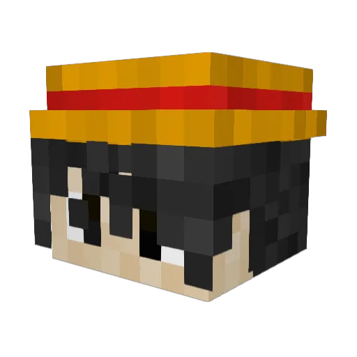 ripTuffi Minecraft avatar head, 3D render