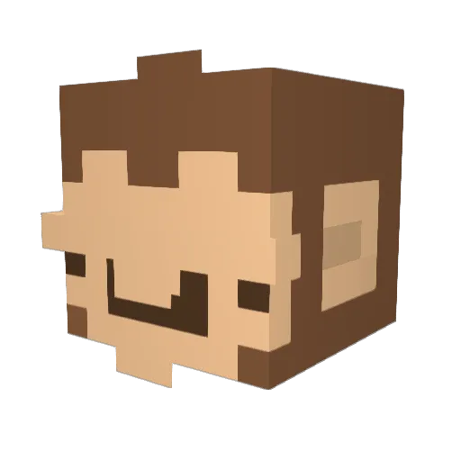 rip_Banana926 Minecraft avatar head, 3D render