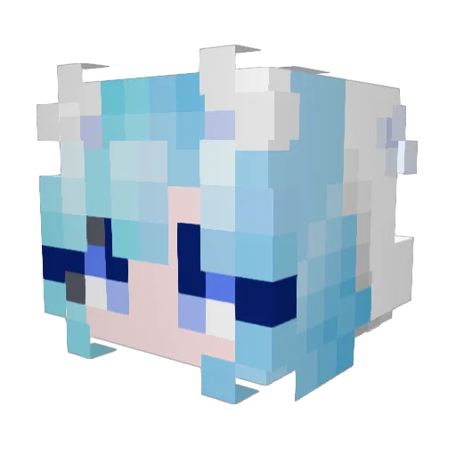 rip_G_TW Minecraft avatar head, 3D render