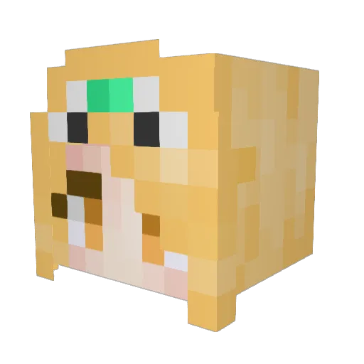 rip_Grant Minecraft avatar head, 3D render