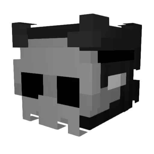 rip_bacon4 Minecraft avatar head, 3D render