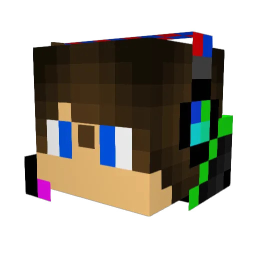 rip_j Minecraft avatar head, 3D render