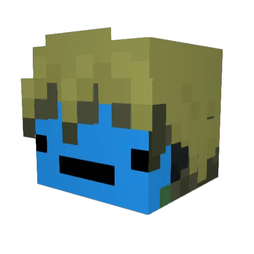 rip_nickname Minecraft avatar head, 3D render
