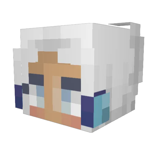 ripdevil Minecraft avatar head, 3D render