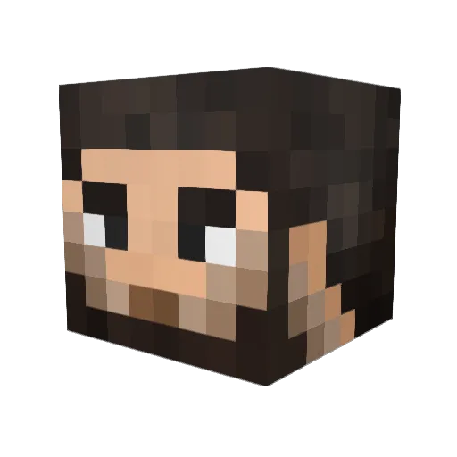 ripje Minecraft avatar head, 3D render