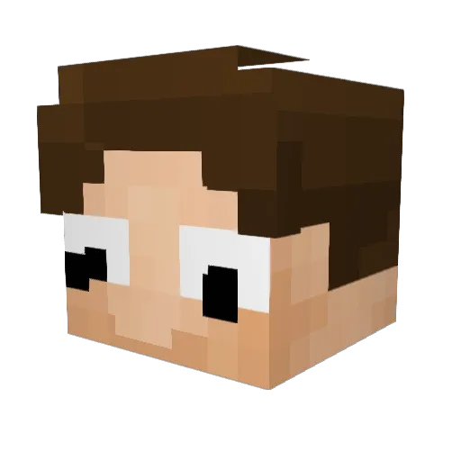ripnoduermo Minecraft avatar head, 3D render