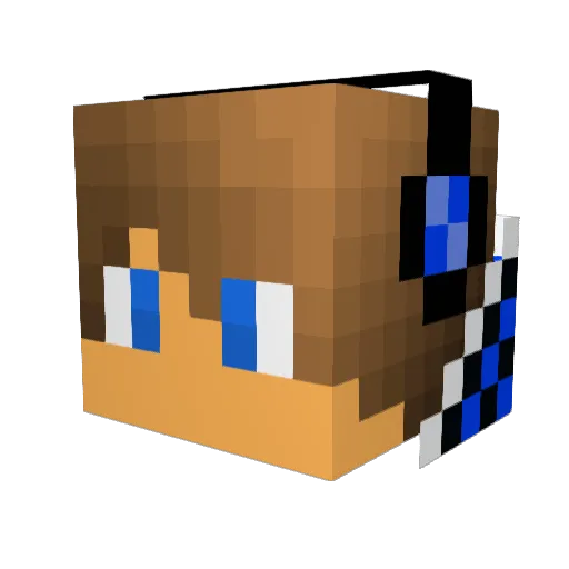 rippchenboy Minecraft avatar head, 3D render