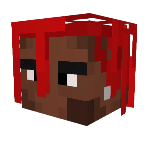 rippedUnion Minecraft avatar head, 3D render