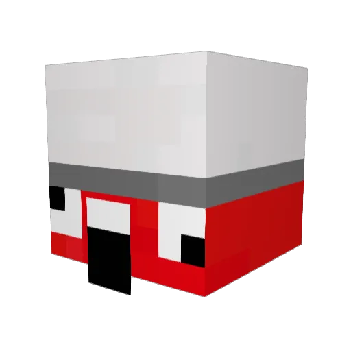 rippercool Minecraft avatar head, 3D render