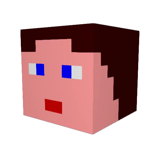 ripperedyo Minecraft avatar head, 3D render