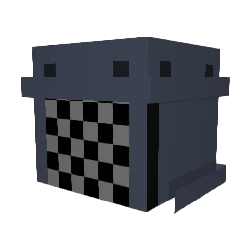 rippoff Minecraft avatar head, 3D render