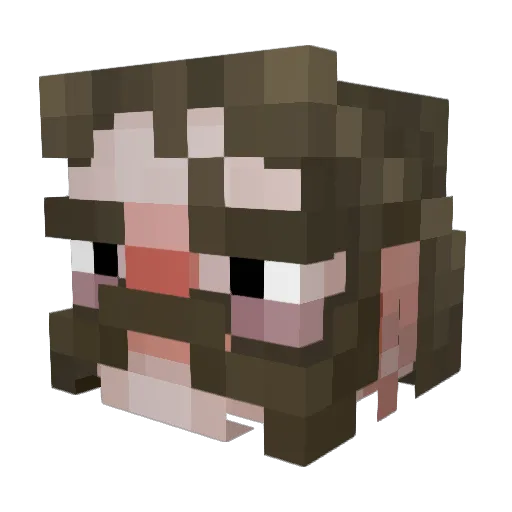riprafa_ Minecraft avatar head, 3D render