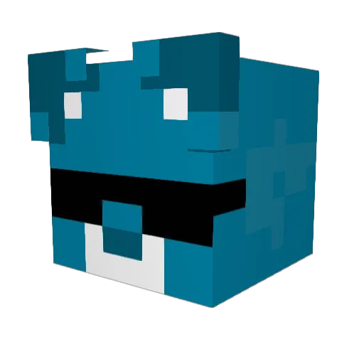 rips03 Minecraft avatar head, 3D render