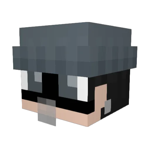 ripvenge Minecraft avatar head, 3D render