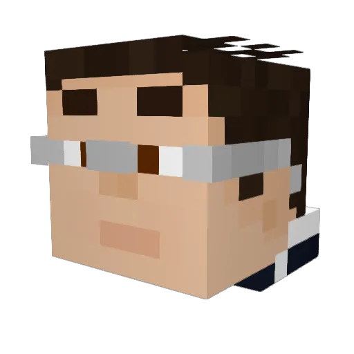 ripyellowyellow Minecraft avatar head, 3D render