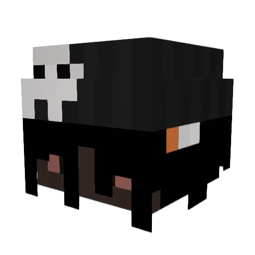 ripzw Minecraft avatar head, 3D render