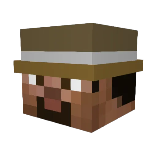 riqaj Minecraft avatar head, 3D render