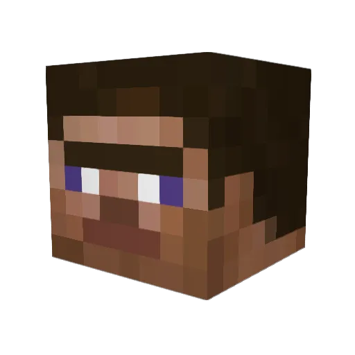 riquekuhlmann Minecraft avatar head, 3D render