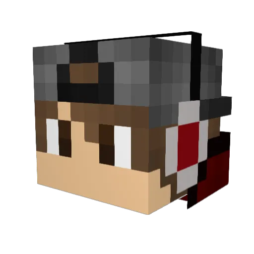 riri0101 Minecraft avatar head, 3D render