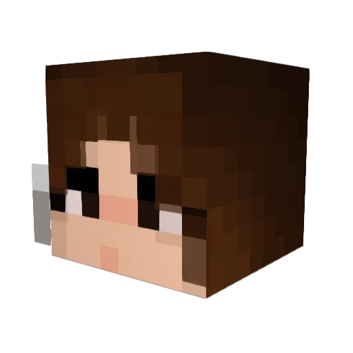 riri12389 Minecraft avatar head, 3D render