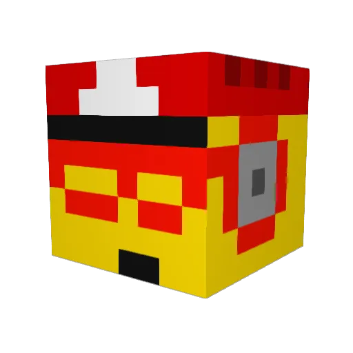 riri2024 Minecraft avatar head, 3D render