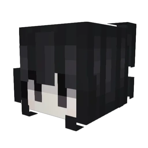 ririhahaha Minecraft avatar head, 3D render