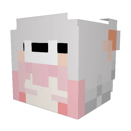 ririrack Minecraft avatar head, 3D render