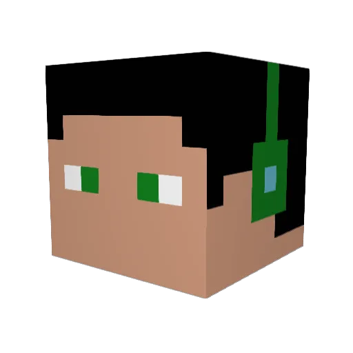 ririz56 Minecraft avatar head, 3D render