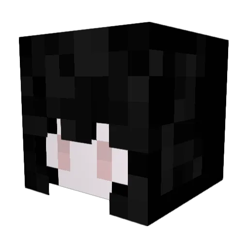 riru2110 Minecraft avatar head, 3D render