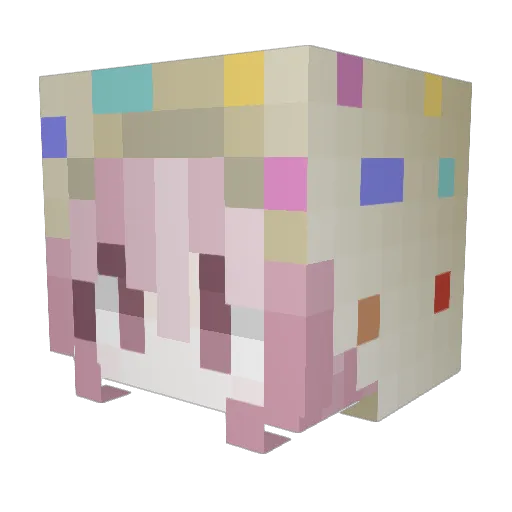 risarisa6 Minecraft avatar head, 3D render