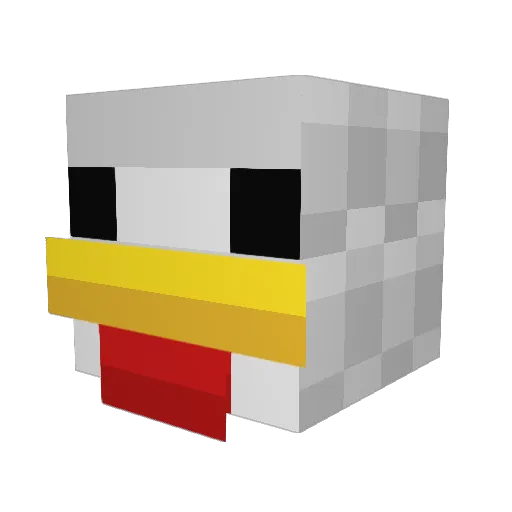rishtom Minecraft avatar head, 3D render