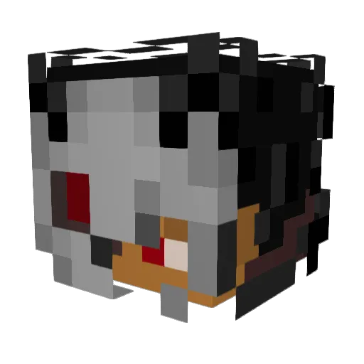 risingsunson Minecraft avatar head, 3D render