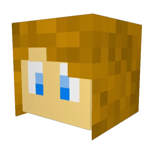 rissahn Minecraft avatar head, 3D render