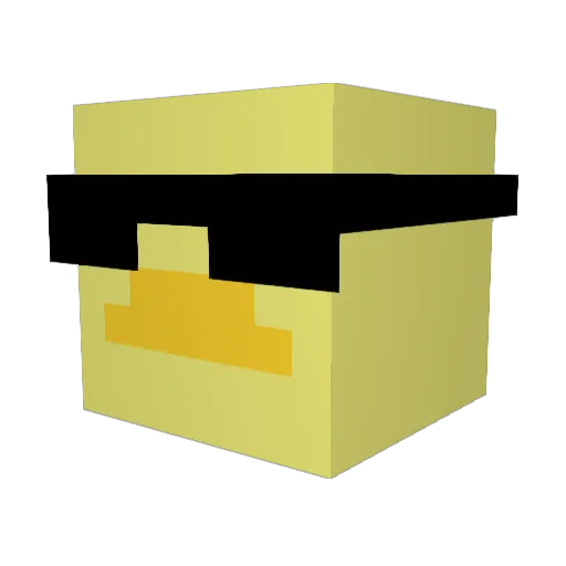 rissastink Minecraft avatar head, 3D render