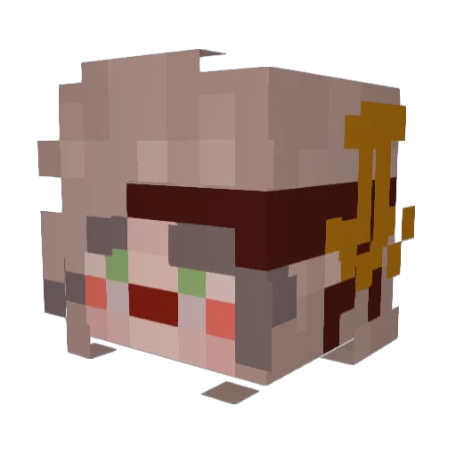 rissaterra Minecraft avatar head, 3D render