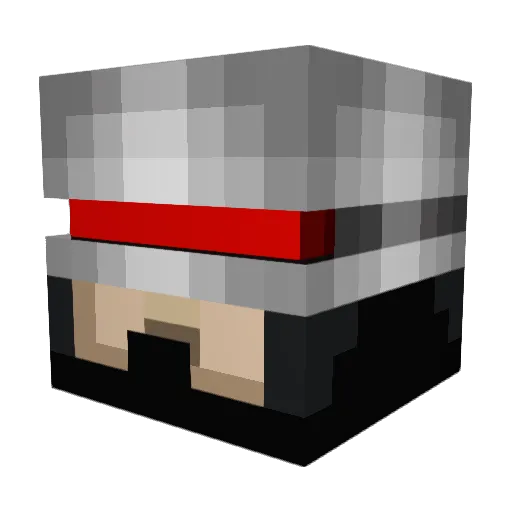 ritalianos Minecraft avatar head, 3D render