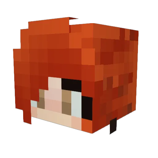 ritasuma Minecraft avatar head, 3D render