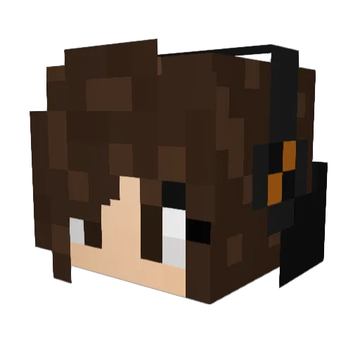 ritax23 Minecraft avatar head, 3D render