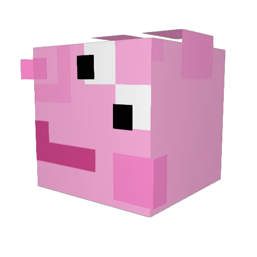 ritodust Minecraft avatar head, 3D render