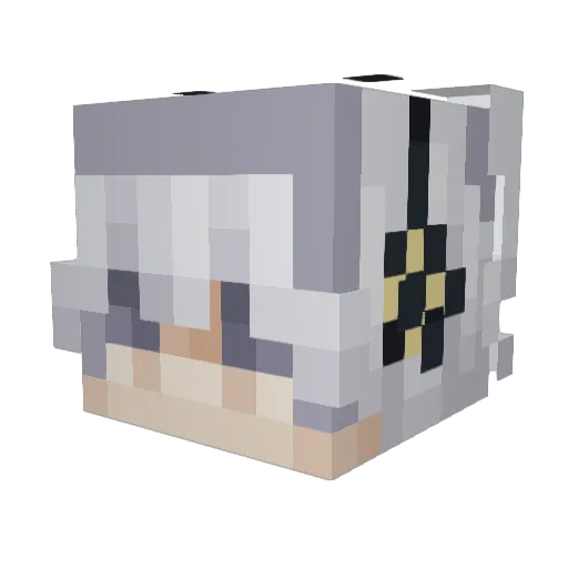 rittasium Minecraft avatar head, 3D render