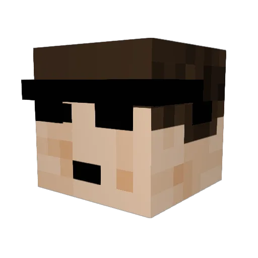 rittu1234 Minecraft avatar head, 3D render