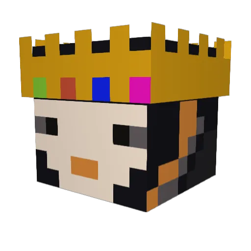 ritz1x Minecraft avatar head, 3D render
