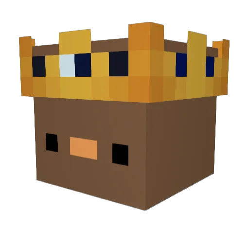 ritzrr Minecraft avatar head, 3D render